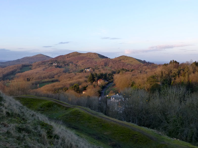 Sunset on the Malverns